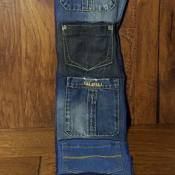 Blue Jean Recycle Denim Pocket Organizer.6pockets - Picture 3 of 6